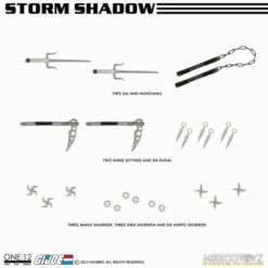 Mezco One:12 Collective - Storm Shadow: G.I. Joe 1/12 Action Figure -Bandai Sales Store mezco one12 collective storm shadow gi joe 112 action figure 1