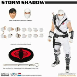 Mezco One:12 Collective - Storm Shadow: G.I. Joe 1/12 Action Figure -Bandai Sales Store mezco one12 collective storm shadow gi joe 112 action figure 2