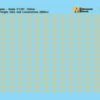 Microscale 60-4389 N Scale Mini-Cal Reflective Stripes - Yellow