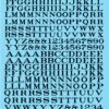 Microscale Decals 90332 Black 22" & 24" Letters And Numbers Railroad Roman
