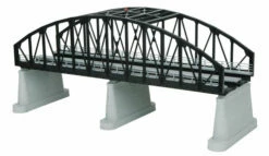 MTH 40-1125 O Gauge RealTrax Double Track Steel Arch Bridge - Black