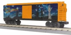 MTH Railking 30-71109 O Gauge Boxcar With Power Meter - Halloween