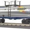 MTH RailKing 30-7378 O Gauge Single Dome Chrome Tank Car Sunoco 8956 - NOS