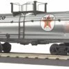 MTH RailKing 30-7379 O Gauge Single Dome Chrome Tank Car Texaco 674 - NOS