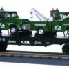 MTH Railking 30-7615 O Gauge Flatcar With MTH Service Center Wreckers - NOS