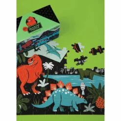 Mudpuppy GLOW IN THE DARK DINOSAURS 100 PIECE PUZZLE -Bandai Sales Store mudpuppy glow in the dark dinosaurs 100 piece puzz 3