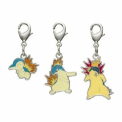 National Encyclopedia Metal Charm 155 / 156 & 157 Pokemon Center