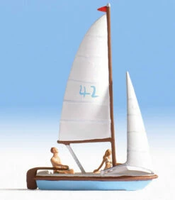 Noch 16824 HO Scale Figures Sail Boat With 2 Figures