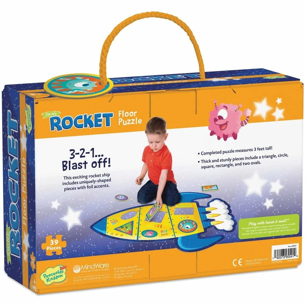 SHINY ROCKET 39 PIECE FLOOR PUZZLE 4 SHINY ROCKET 39 PIECE FLOOR PUZZLE - Image 4