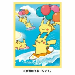 Pokemon Card Game Deck Shield Surfing Pikachu & Flying Pikachu (64 Sleeves) Pokemon Center -Bandai Sales Store pokemon card game deck shield surfing pikachu flying pikachu 64 sleeves pokemon center 2