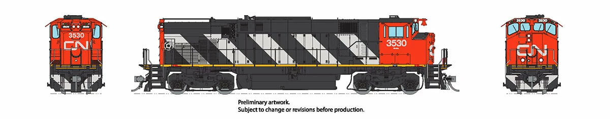Rapido 033515 HO Scale MLW M420 MR-20b Diesel Canadian National Stripes CN 3559 DCC Sound 2 Rapido 033515 HO Scale MLW M420 MR-20b Diesel Canadian National Stripes CN 3559 DCC Sound - Image 2