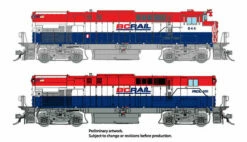 Rapido 033533 HO Scale MLW M420 + M420B Diesel British Columbia "RWB" BCR 644 + 684 DCC Sound