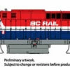 Rapido 033536 HO Scale MLW M420b Diesel British Columbia "Hockey Stick" BCR RCL683/685 DCC Sound