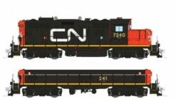Rapido 041515 HO Scale GP9rm Mother + Slug Canadian National "Early" CN 7240/241 With DCC And Sound