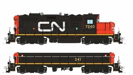 Rapido 041515 HO Scale GP9rm Mother + Slug Canadian National "Early" CN 7240/241 With DCC And Sound 1 Rapido 041515 HO Scale GP9rm Mother + Slug Canadian National "Early" CN 7240/241 With DCC And Sound