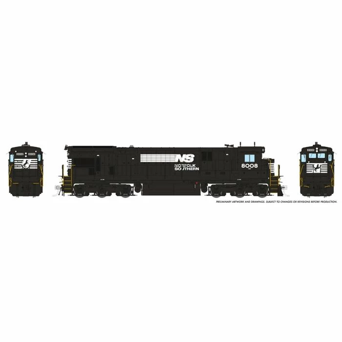 Rapido 042525 HO Scale GE C30-7 Norfolk Southern NS 8008 With DCC And Sound 2 Rapido 042525 HO Scale GE C30-7 Norfolk Southern NS 8008 With DCC And Sound - Image 2