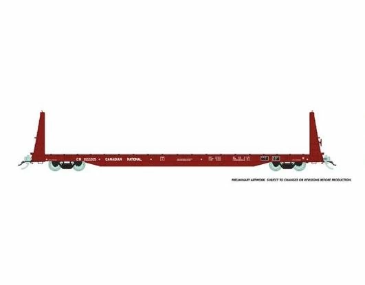 Rapido Trains 147003A HO Scale 62' Bulkhead Flatcar Canadian National CN # Varies 1 Rapido Trains 147003A HO Scale 62' Bulkhead Flatcar Canadian National CN # Varies