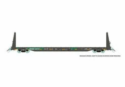 Rapido Trains 147009A HO Scale 62' Bulkhead Flatcar (Ex-BN) BNSF # Varies