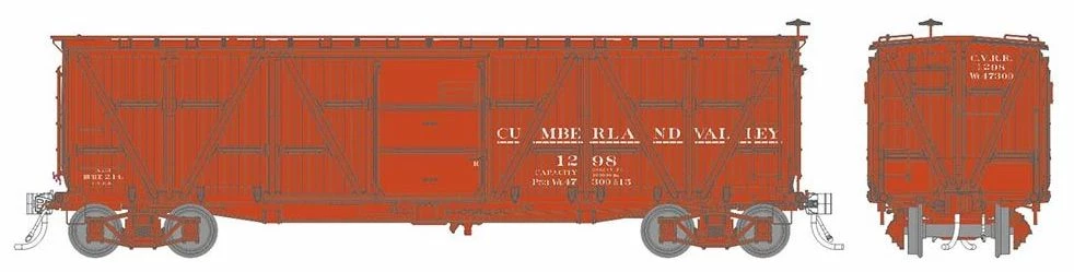 Rapido Trains 177001A HO Scale X23 Boxcar Cumberland Valley CV Single Car (# Varies) 2 Rapido Trains 177001A HO Scale X23 Boxcar Cumberland Valley CV Single Car (# Varies) - Image 2