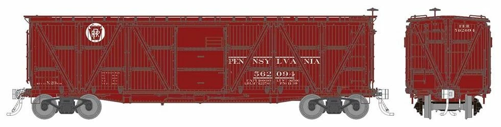 Rapido Trains 177005A HO Scale X23 Boxcar Circle Keystone Pennsylvania PRR Single Car 1 (# Varies) 2 Rapido Trains 177005A HO Scale X23 Boxcar Circle Keystone Pennsylvania PRR Single Car 1 (# Varies) - Image 2