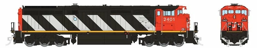 Rapido Trains 24505 HO Scale GE Dash 8-40CM Canadian National "Stripes" CN 2423 DCC Sound 2 Rapido Trains 24505 HO Scale GE Dash 8-40CM Canadian National "Stripes" CN 2423 DCC Sound - Image 2