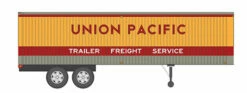 Rapido Trains 403017 HO Scale 35' Fruehauf Integral-Post Van Trailer Union Pacific UP