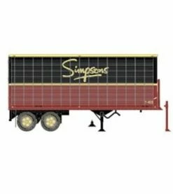 Rapido Trains 403080 HO Scale 26' Can-Car Dry Van Trailer Simpsons T412