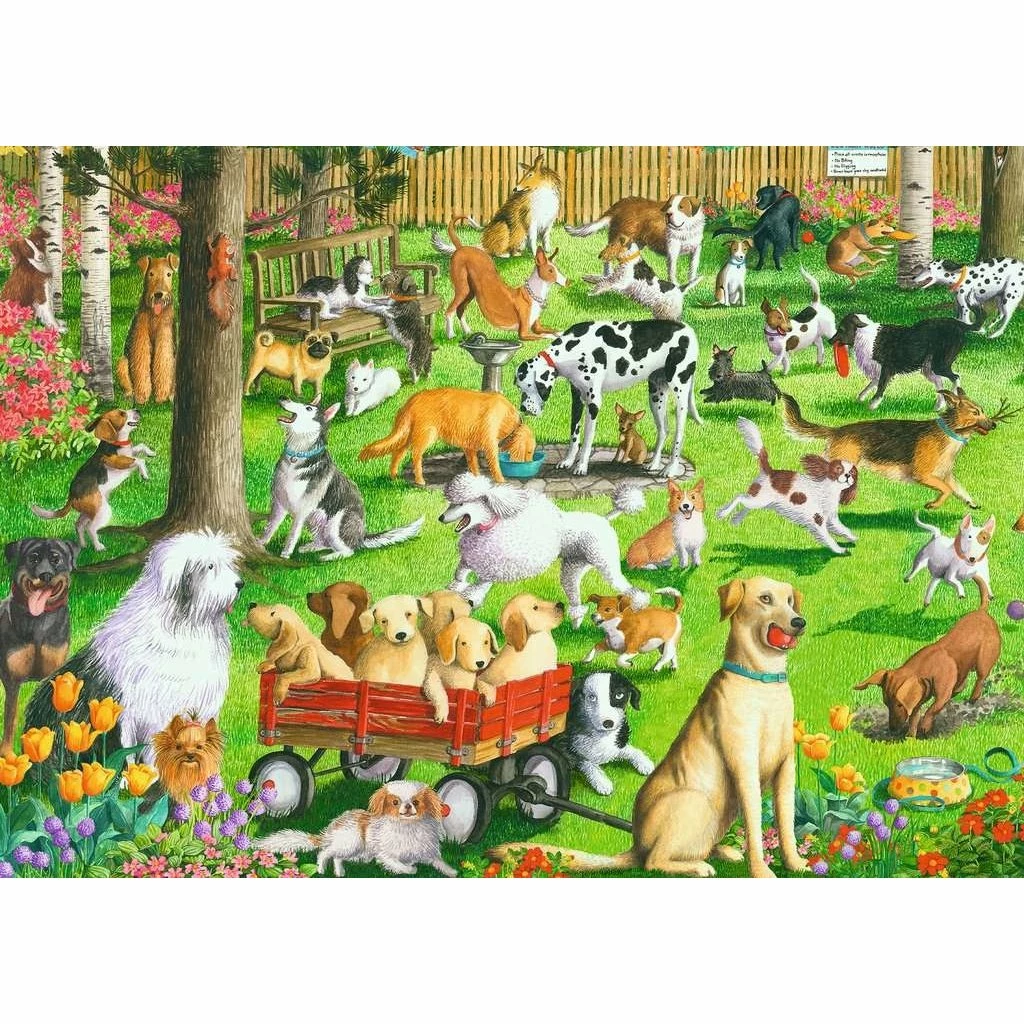AT THE DOG PARK 500 PIECE PUZZLE 2 AT THE DOG PARK 500 PIECE PUZZLE - Image 2
