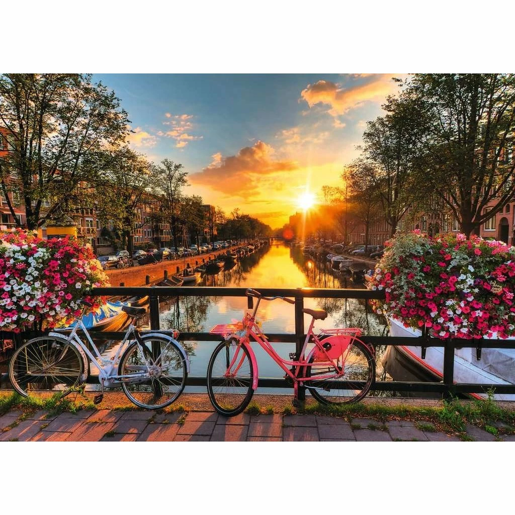 BICYCLES IN AMSTERDAM 1000 PIECE PUZZLE 2 BICYCLES IN AMSTERDAM 1000 PIECE PUZZLE - Image 2
