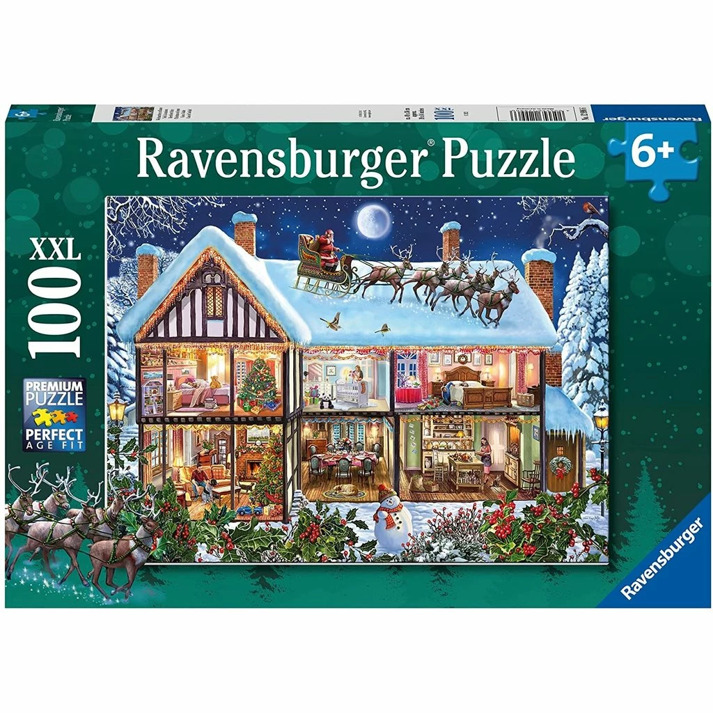 CHRISTMAS AT HOME 100 PIECE PUZZLE 1 CHRISTMAS AT HOME 100 PIECE PUZZLE
