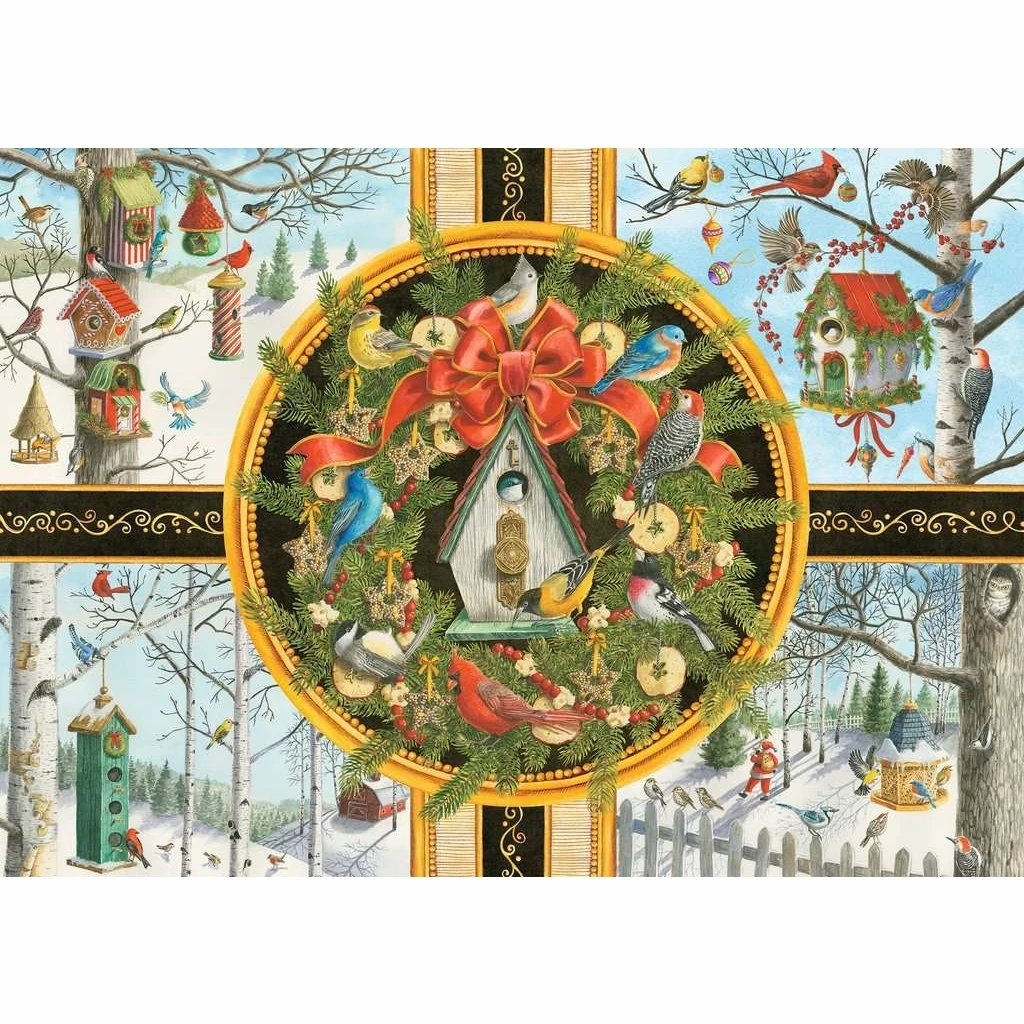CHRISTMAS SONGBIRDS 500 PIECE PUZZLE 2 CHRISTMAS SONGBIRDS 500 PIECE PUZZLE - Image 2