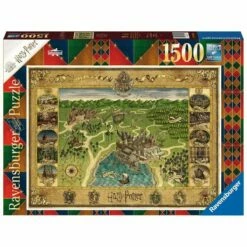 HARRY POTTER HOGWARTS MAP 1500 PIECE PUZZLE