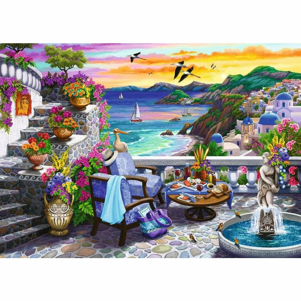 SANTORINI SUNSET 300 PIECE PUZZLE 2 SANTORINI SUNSET 300 PIECE PUZZLE - Image 2