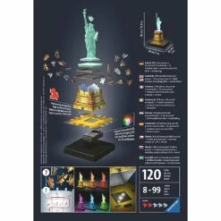 STATUE OF LIBERTY NIGHT EDITION 3D PUZZLE -Bandai Sales Store ravensburger usa statue of liberty night edition 3 4