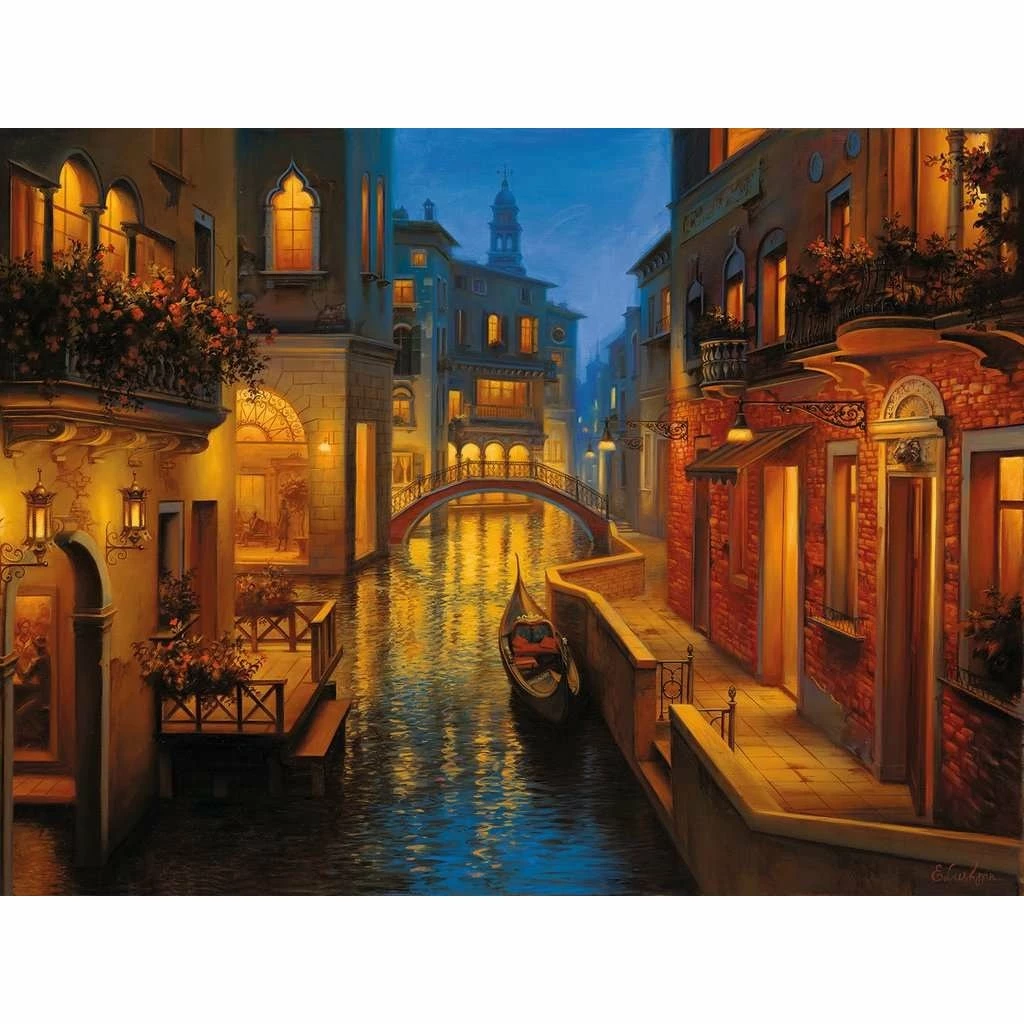 WATERS OF VENICE 1500 PIECE PUZZLE 2 WATERS OF VENICE 1500 PIECE PUZZLE - Image 2