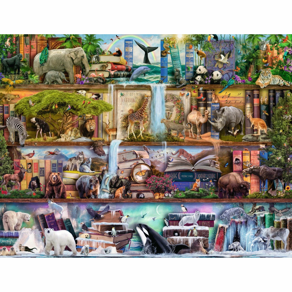 WILD KINGDOM SHELVES 2000 PIECE PUZZLE 2 WILD KINGDOM SHELVES 2000 PIECE PUZZLE - Image 2