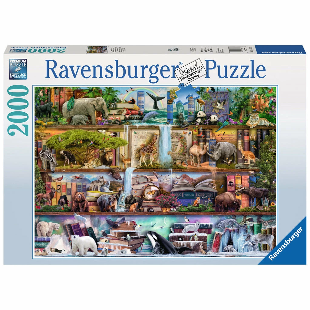 WILD KINGDOM SHELVES 2000 PIECE PUZZLE 1 WILD KINGDOM SHELVES 2000 PIECE PUZZLE