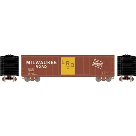Athearn Roundhouse 15096 HO Scale 50' PS-1 Single Sliding Door Boxcar Milwaukee Road MILW 16606 2 Athearn Roundhouse 15096 HO Scale 50' PS-1 Single Sliding Door Boxcar Milwaukee Road MILW 16606 - Image 2