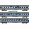 Roundhouse 79129 HO Scale Streamlined Passenger 3 Car Set Pan Am Railway