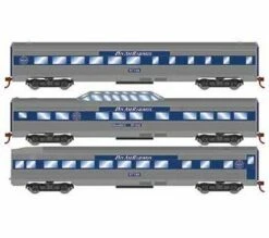 Roundhouse 79129 HO Scale Streamlined Passenger 3 Car Set Pan Am Railway