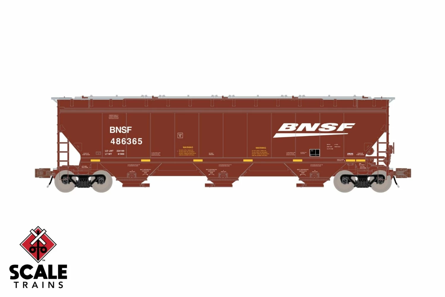 ScaleTrains 33233 Rivet N Scale Gunderson 5188 Covered Hopper BNSF 486974 1 ScaleTrains 33233 Rivet N Scale Gunderson 5188 Covered Hopper BNSF 486974