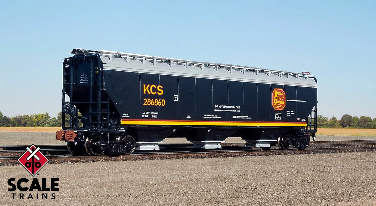 ScaleTrains 33245 Rivet N Scale Gunderson 5188 Covered Hopper "Southern Belle" KCS 287128 1 ScaleTrains 33245 Rivet N Scale Gunderson 5188 Covered Hopper "Southern Belle" KCS 287128