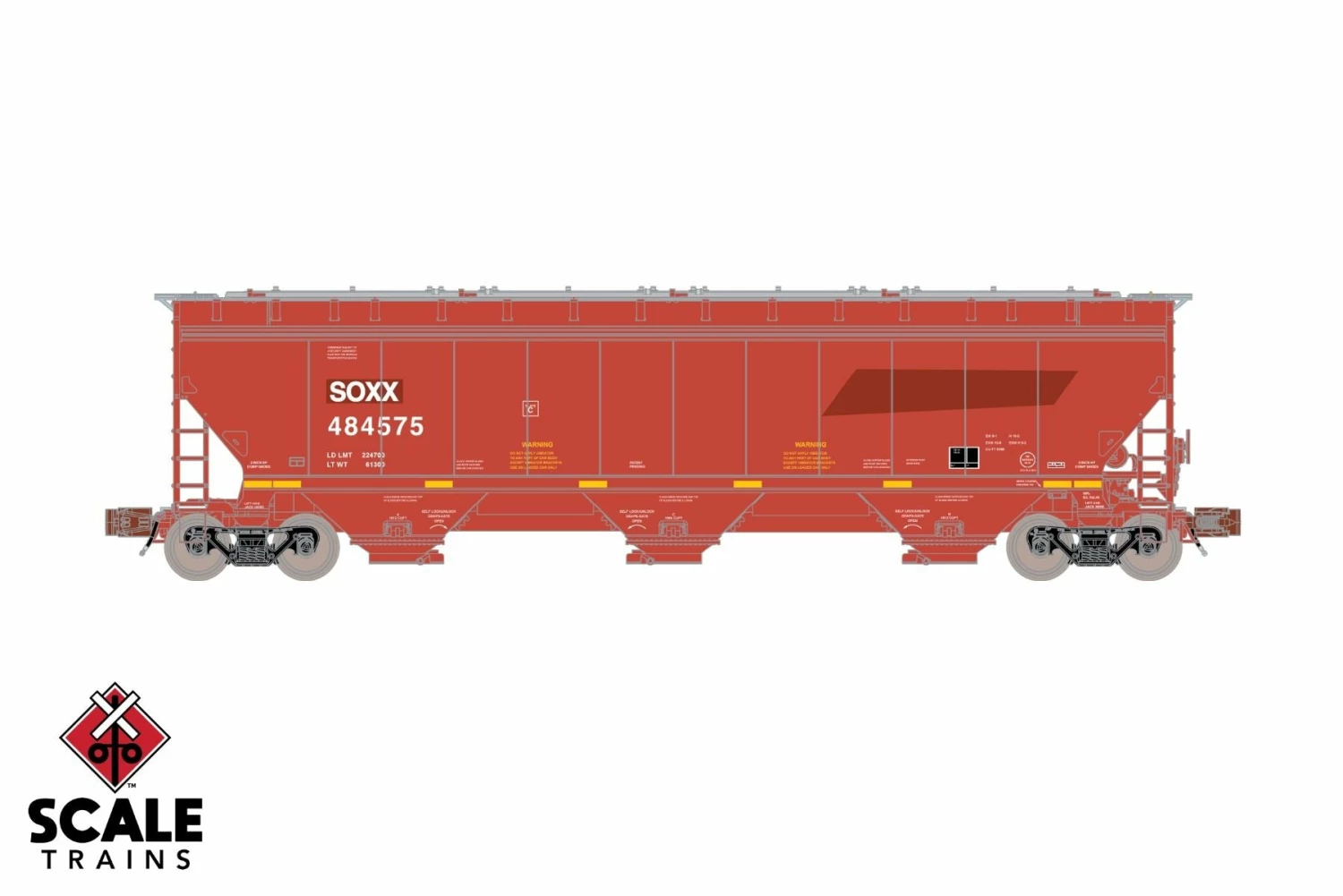 ScaleTrains 33263 Rivet N Scale Gunderson 5188 Covered Hopper Ex-BNSF SOXX 484582 2 ScaleTrains 33263 Rivet N Scale Gunderson 5188 Covered Hopper Ex-BNSF SOXX 484582 - Image 2