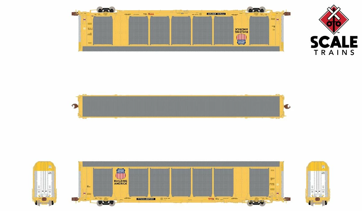 ScaleTrains 33767 Rivet N Scale Gunderson Multi-Max Autorack UP TTGX 697352 2 ScaleTrains 33767 Rivet N Scale Gunderson Multi-Max Autorack UP TTGX 697352 - Image 2