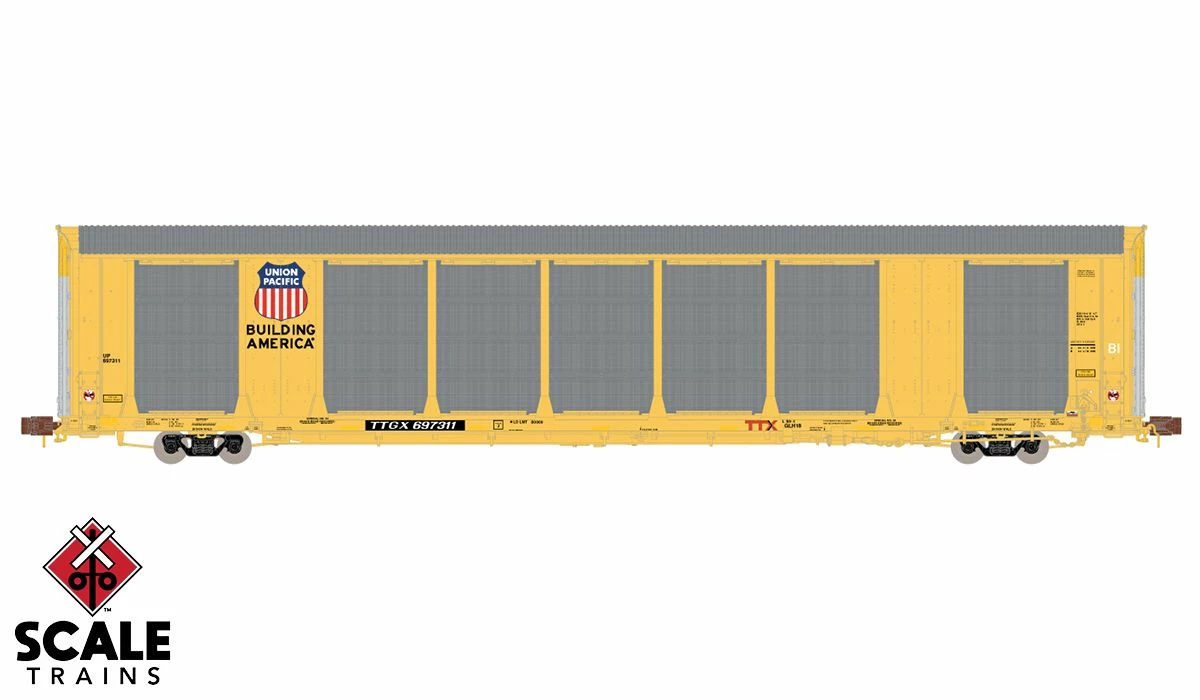 ScaleTrains 33767 Rivet N Scale Gunderson Multi-Max Autorack UP TTGX 697352 1 ScaleTrains 33767 Rivet N Scale Gunderson Multi-Max Autorack UP TTGX 697352