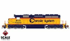 ScaleTrains 33795 Rivet N Scale EMD SD40-2 Chessie System B&O 7600 DCC LokSound