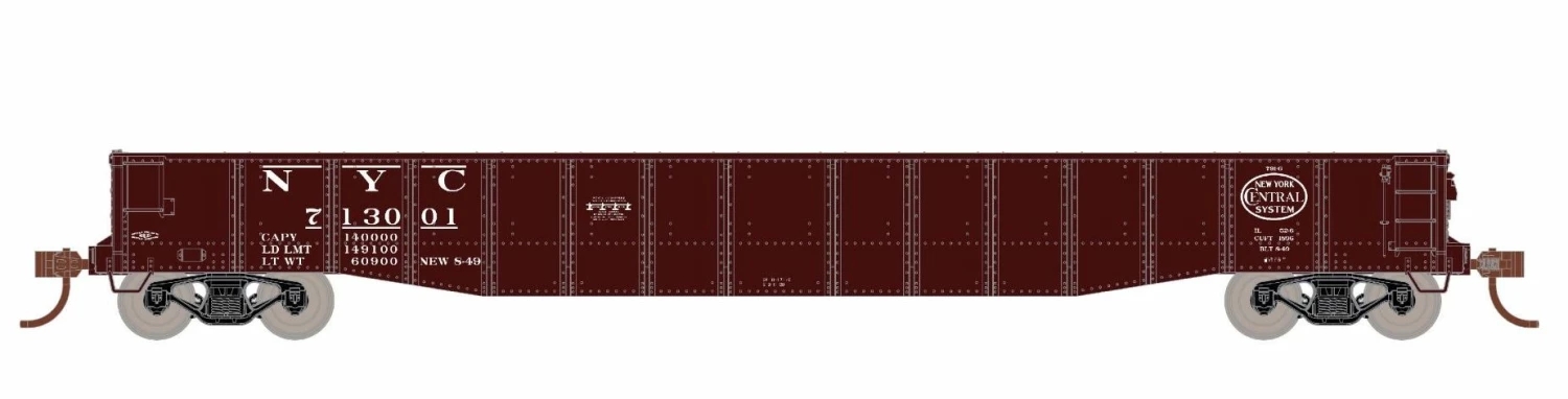 ScaleTrains Kit Classics 1193 HO Scale 52'6" Mill Gondola New York Central NYC 713033 2 ScaleTrains Kit Classics 1193 HO Scale 52'6" Mill Gondola New York Central NYC 713033 - Image 2