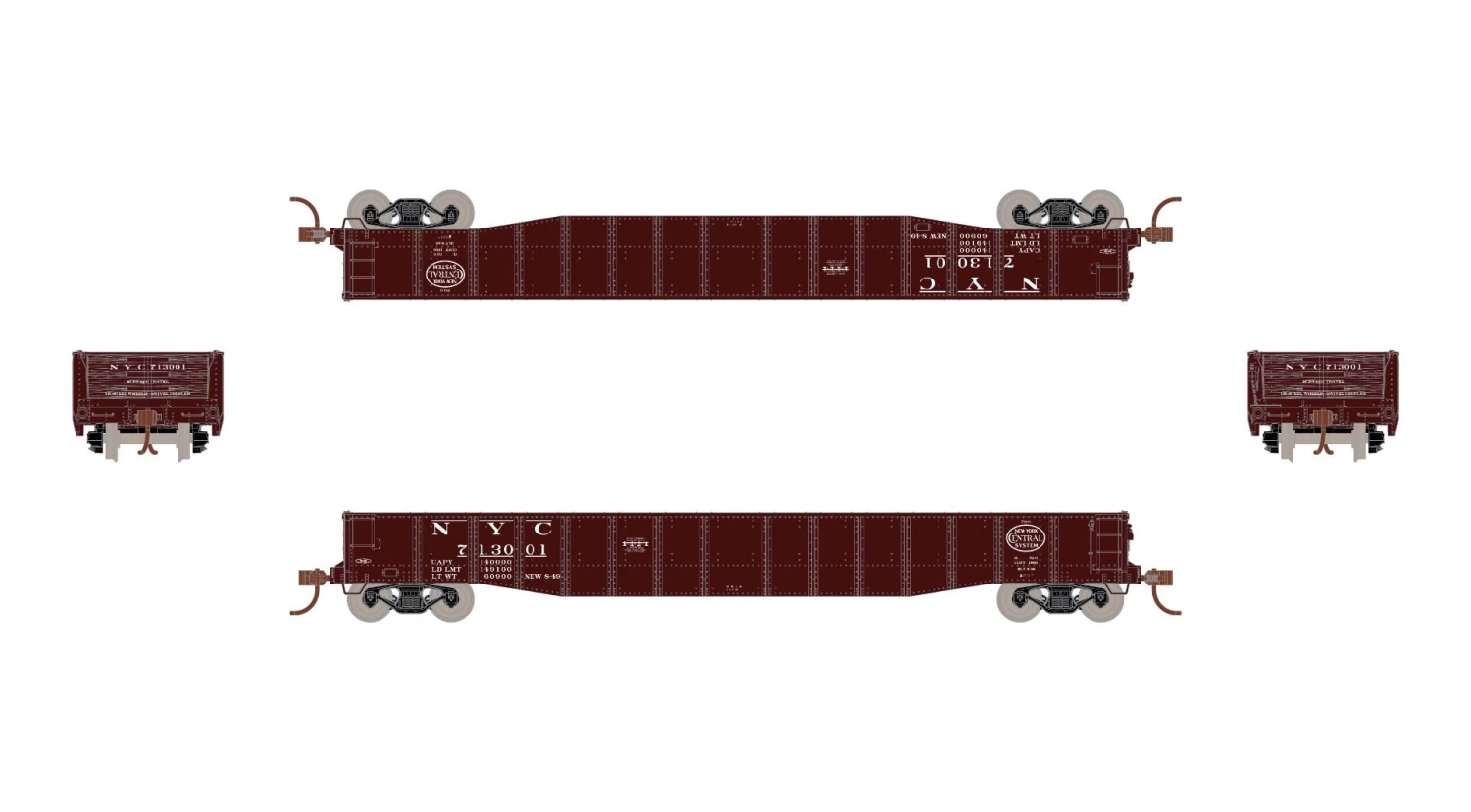 ScaleTrains Kit Classics 1193 HO Scale 52'6" Mill Gondola New York Central NYC 713033 3 ScaleTrains Kit Classics 1193 HO Scale 52'6" Mill Gondola New York Central NYC 713033 - Image 3
