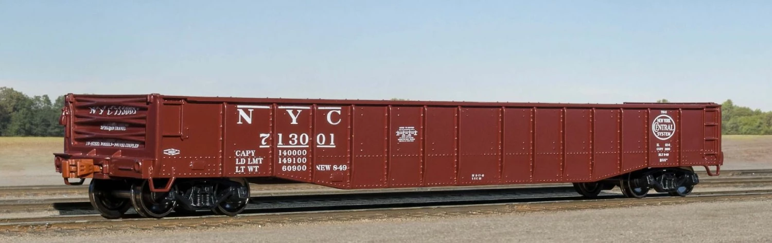 ScaleTrains Kit Classics 1193 HO Scale 52'6" Mill Gondola New York Central NYC 713033 1 ScaleTrains Kit Classics 1193 HO Scale 52'6" Mill Gondola New York Central NYC 713033