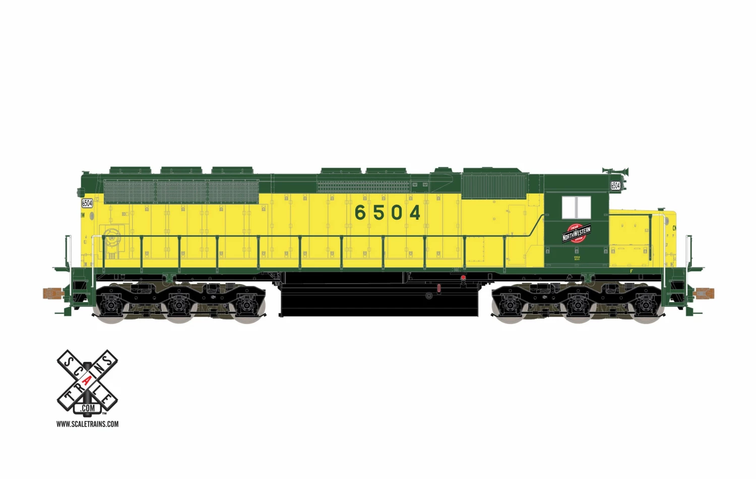 ScaleTrains Operator 11169 HO Scale EMD SD45 Chicago & NorthWestern CNW 6504 1 ScaleTrains Operator 11169 HO Scale EMD SD45 Chicago & NorthWestern CNW 6504